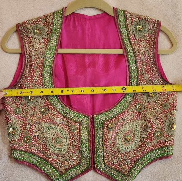 Stunning Vintage Beaded Boho Chic Festival Vest - Picture 9 of 12